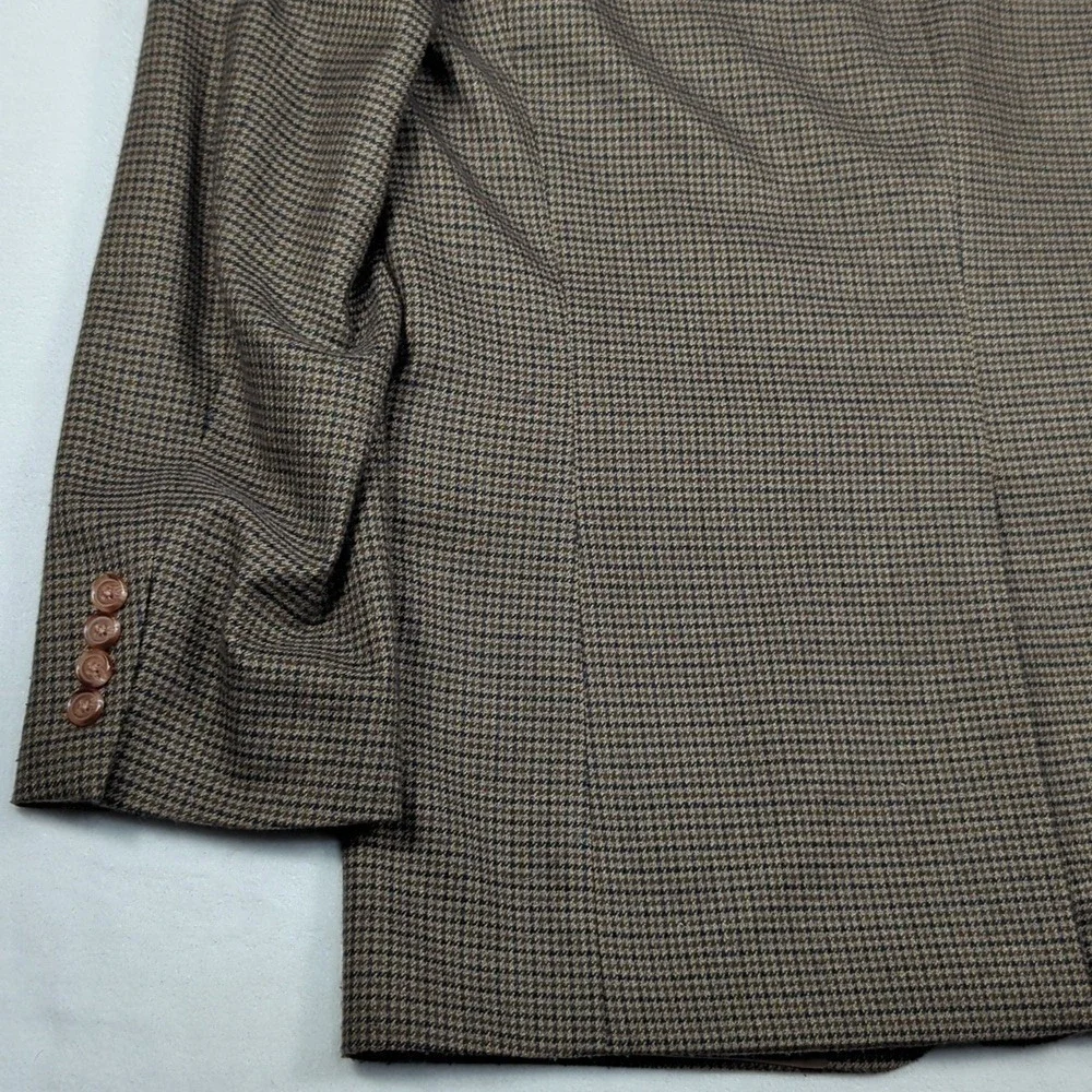 Lauren Ralph Lauren Brown And Black  Houndstooth Mens Blazer‎ Size 42L